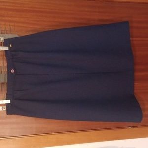 5 for $15 Vintage sz 14 Navy blue 24k pencil skirt